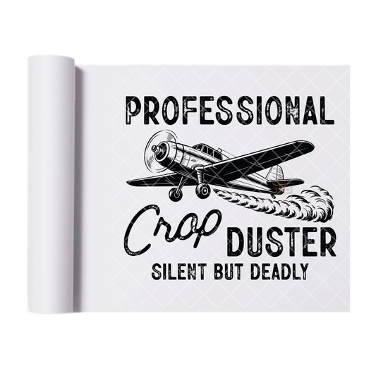 Crop Duster - Ready To Press Print Transfer for Apparel, Cotton, Polyester & Blends - High-Quality Print- Commercial Grade