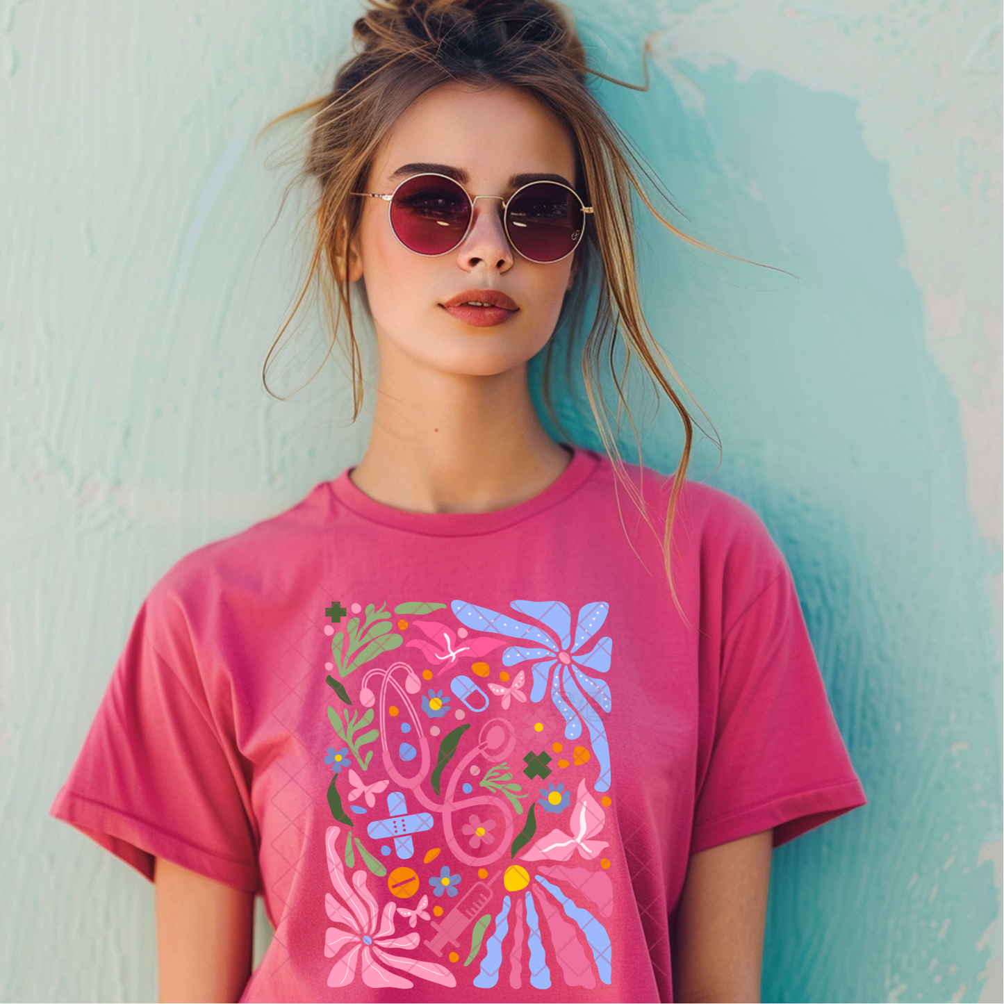 Nurse Life in Bloom - Premium Graphic T-Shirt for Casual Wear