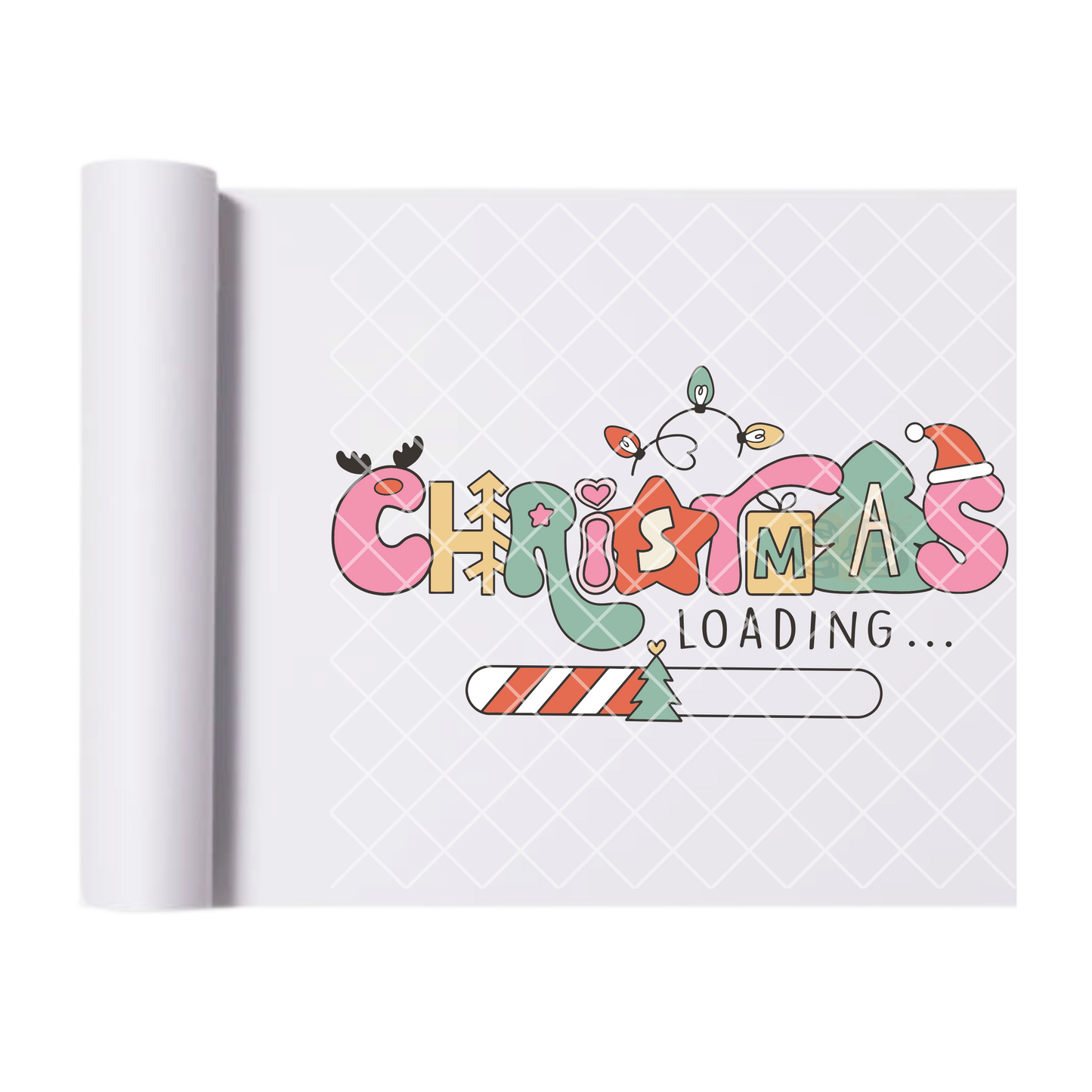 Christmas Loading Bar DTF Transfer