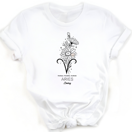 Aries Daisy - Premium Graphic T-Shirt for Casual Wear