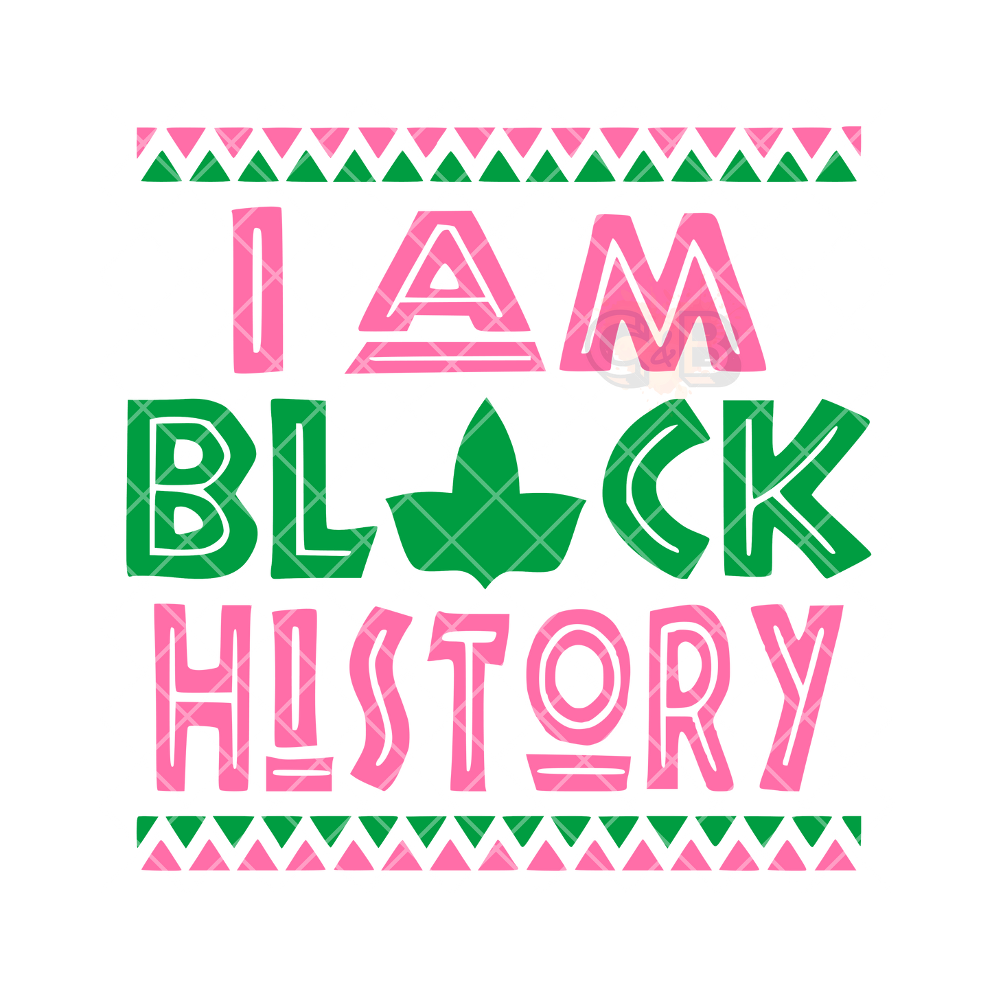 I am black history PNG