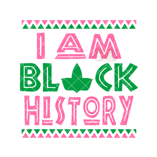 I am black history PNG