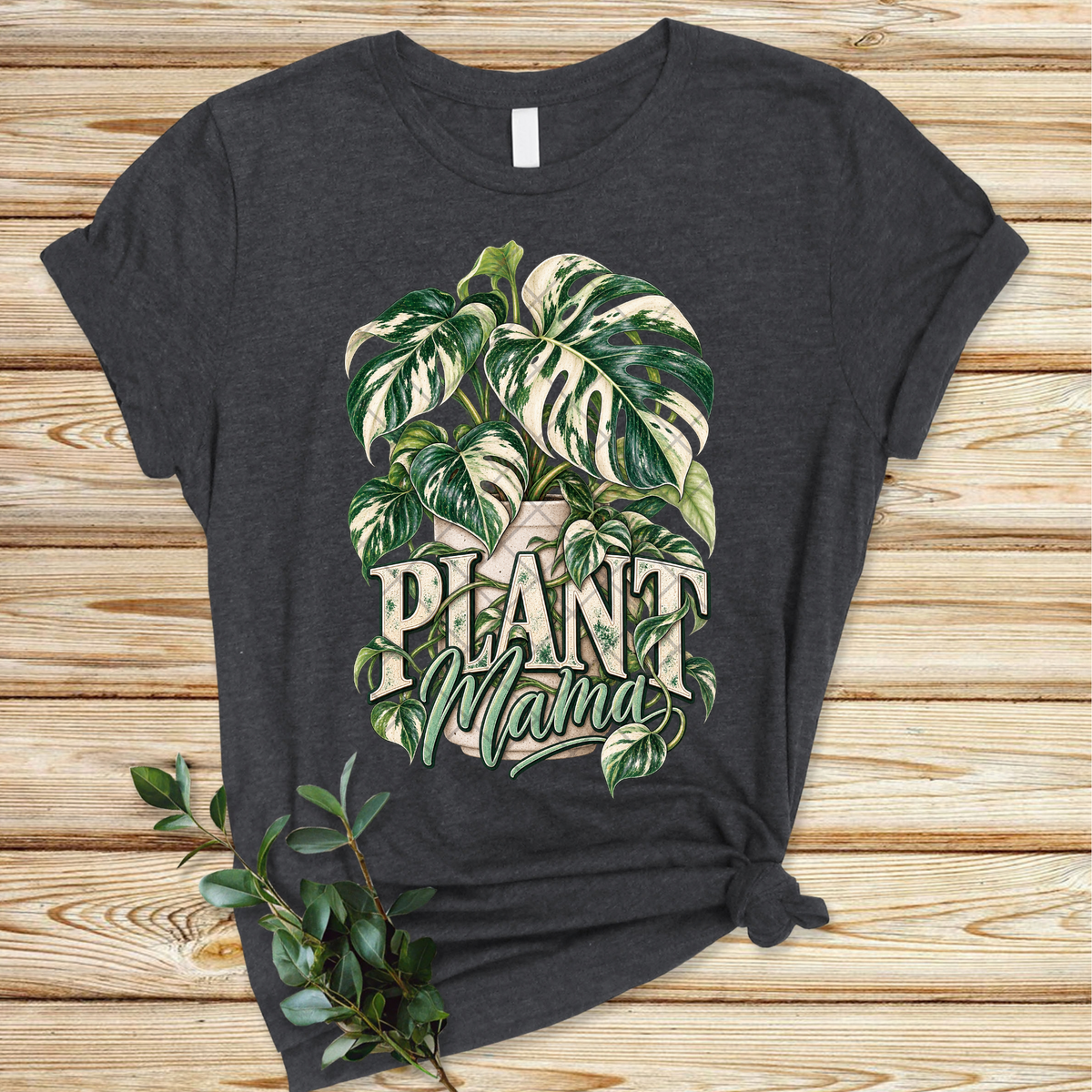 Plant Mama Variegated Monstera - Premium Graphic T-Shirt for Casual Wear