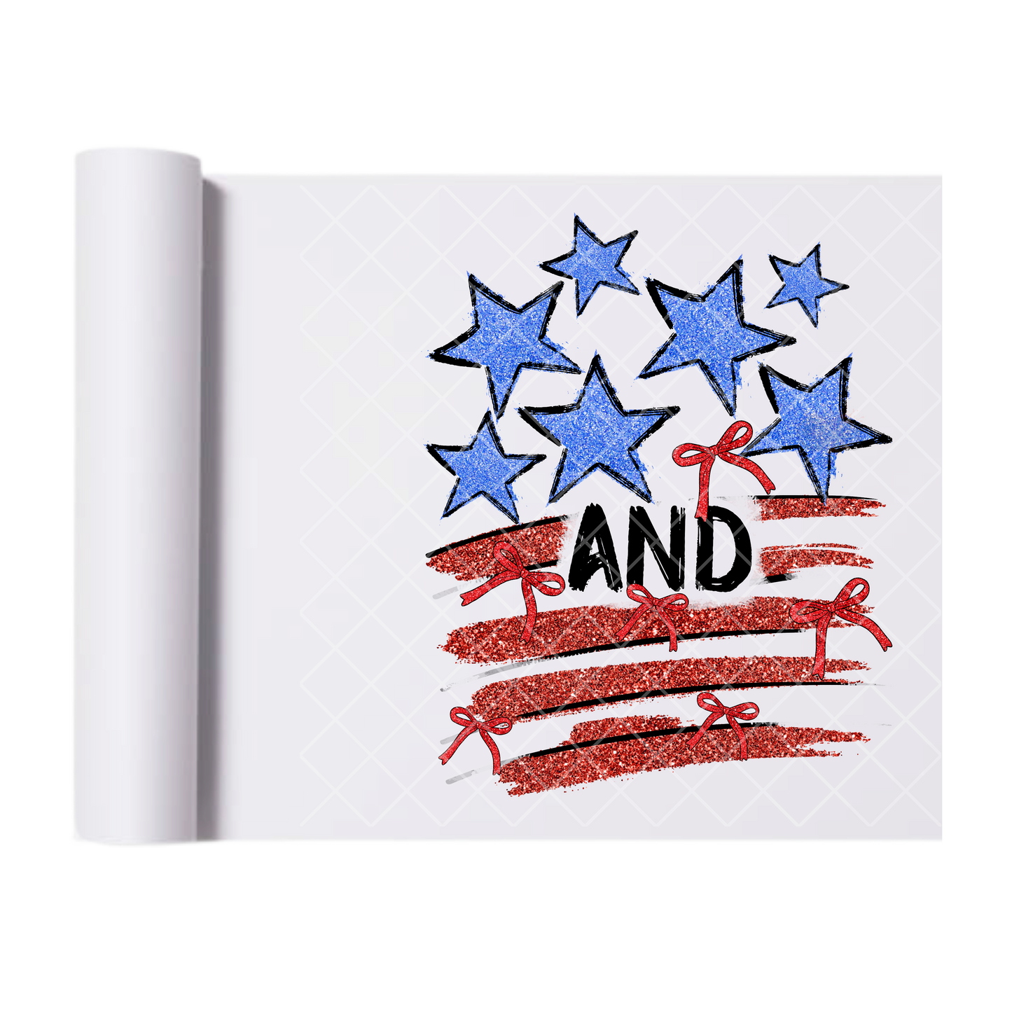 Stars And Stripes - Direct Print Film Transfer for T-Shirts, Cotton, Polyester & Blends - High-Quality Print