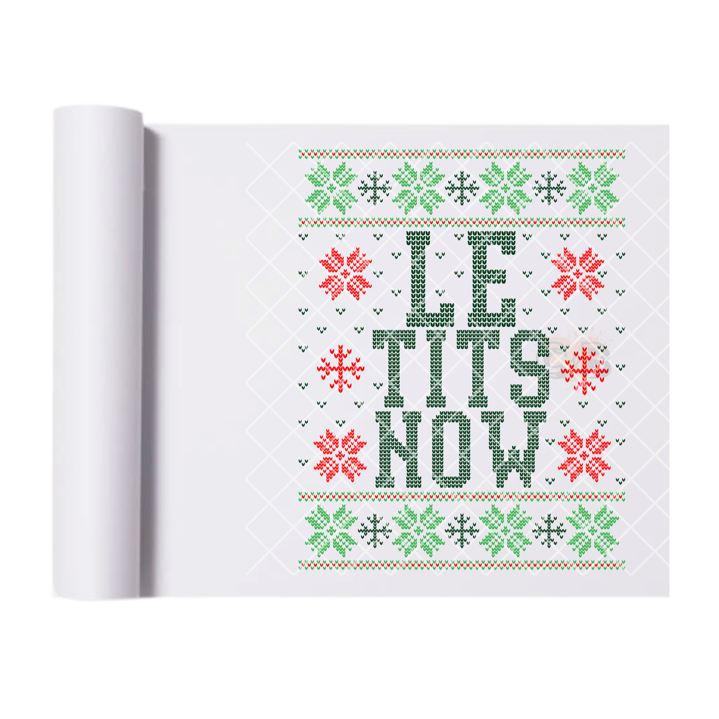 Let It Snow Ugly Sweater DTF Transfer