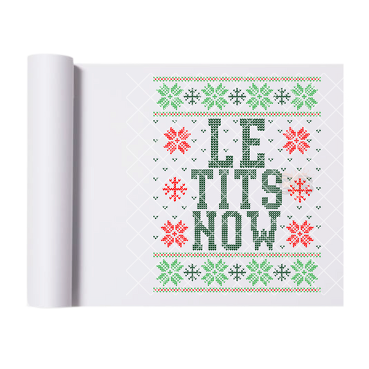 Let It Snow Ugly Sweater DTF Transfer