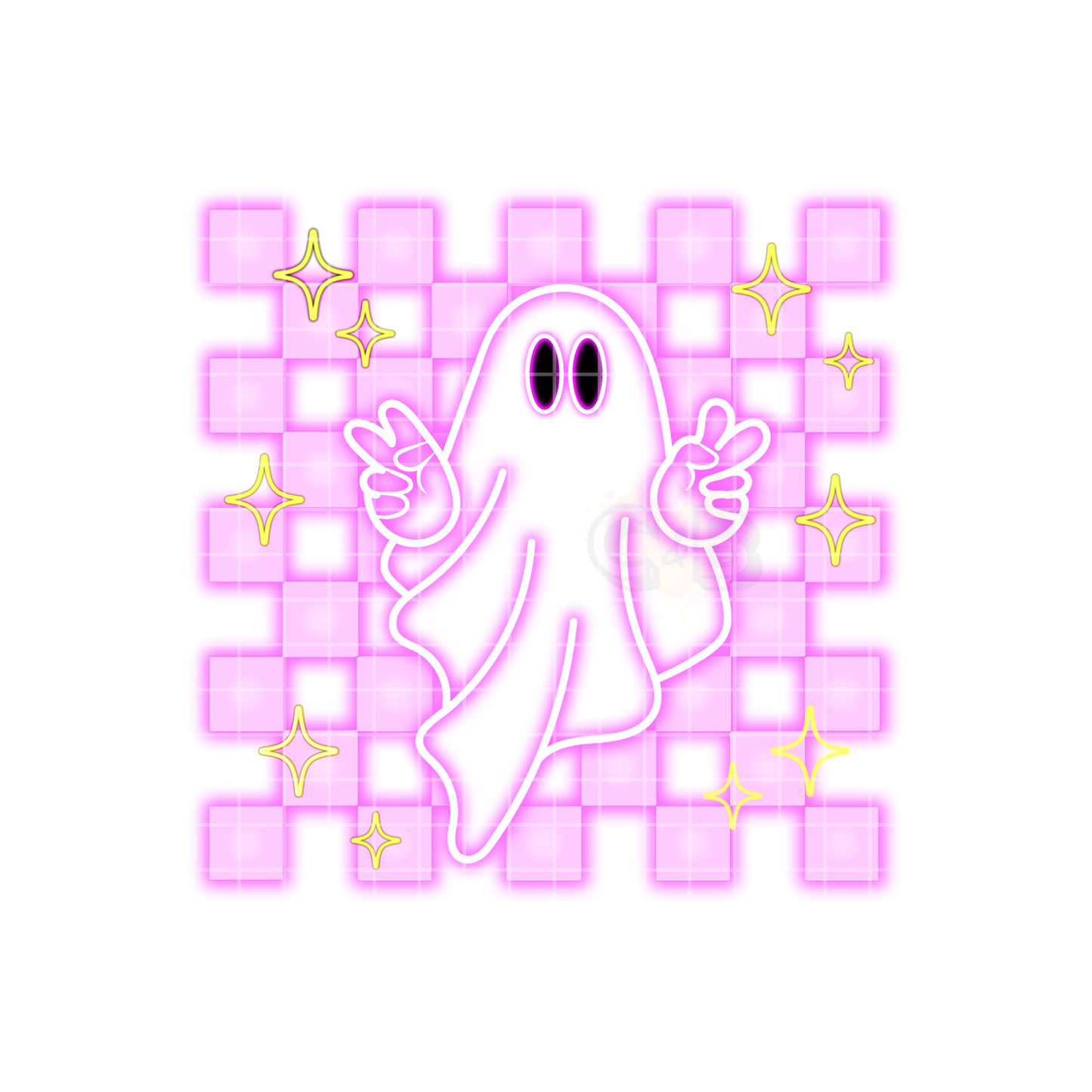 Pink Ghost Neon T-Shirt