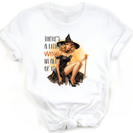 There’s A Little Halloween - Premium Graphic T-Shirt for Casual Wear
