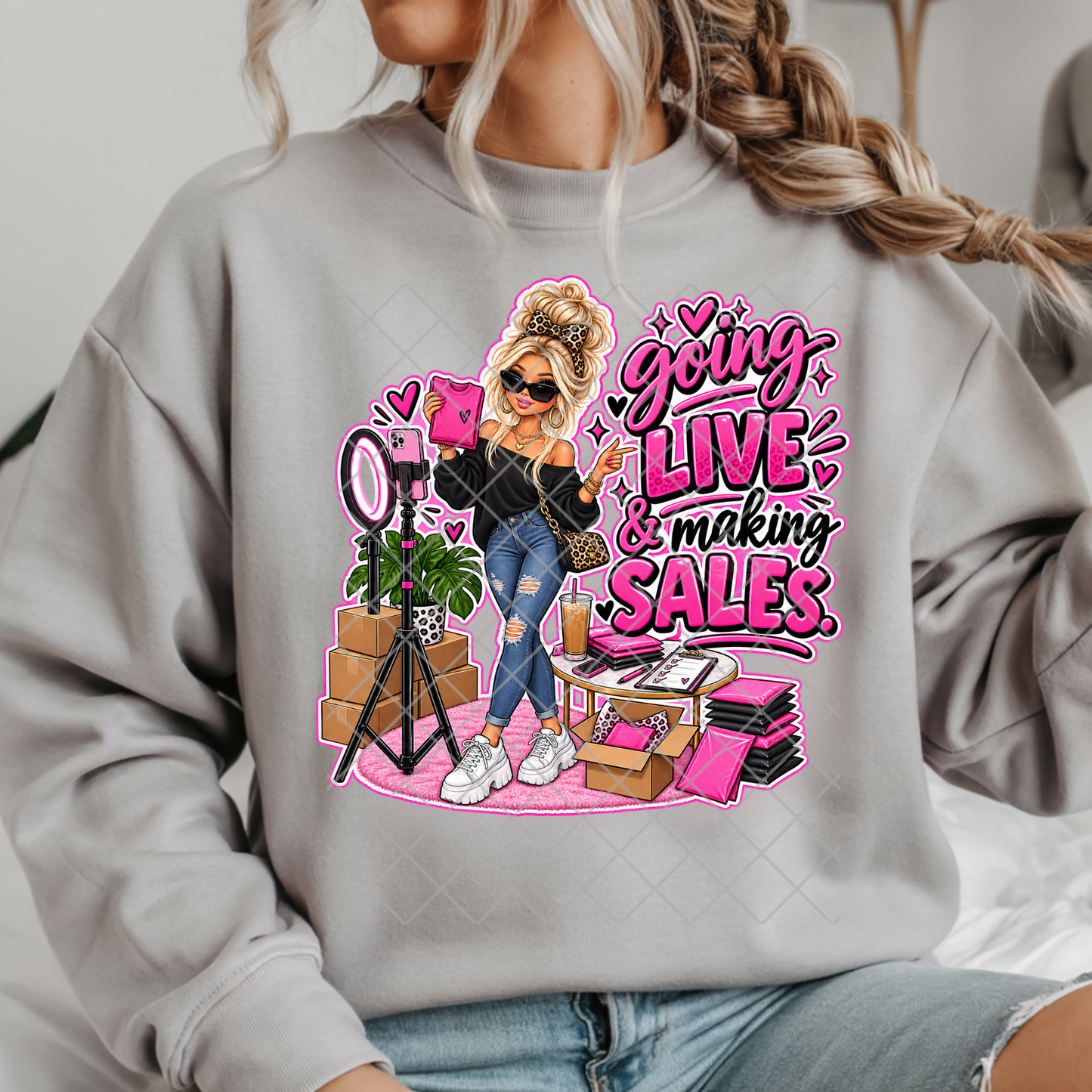 Going Live Babe - Premium Graphic T-Shirt for Casual Wear