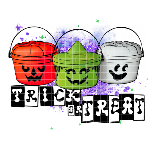 Trick Or Treat Buckets PNG