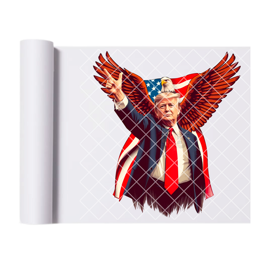 Trump Eagle Wings Flag DTF Transfer