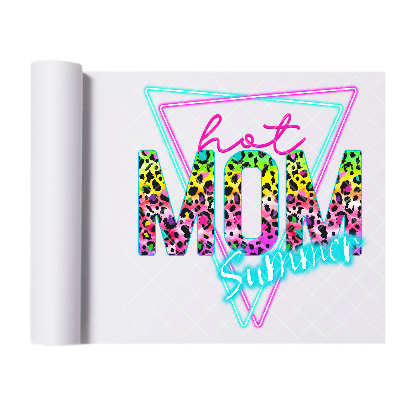 Mom Summer - Direct Print Film Transfer for T-Shirts, Cotton, Polyester & Blends - High-Quality Print