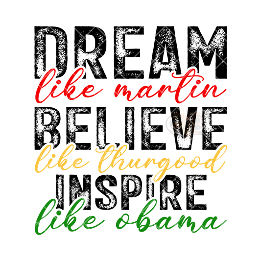 Dream like Martin PNG