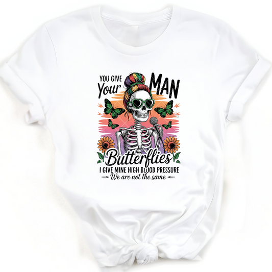 Butterflies And High Pressure - Premium Graphic Trendy T-Shirt for Casual Wear