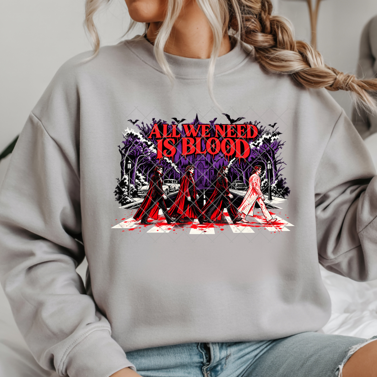 All We Need Is Blood Beatles - Premium Graphic T-Shirt for Casual Wear