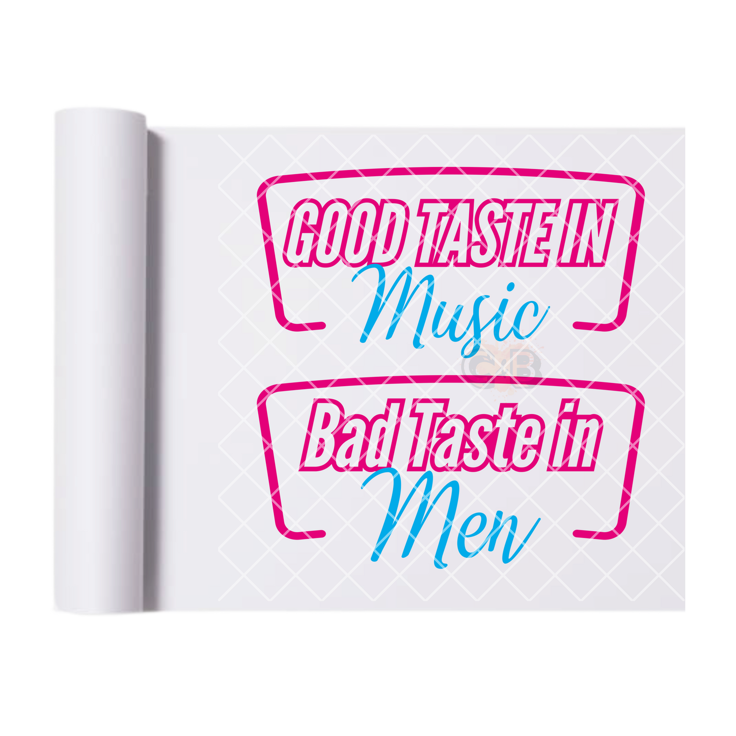 Bad taste in men DTF film t shirt transfer