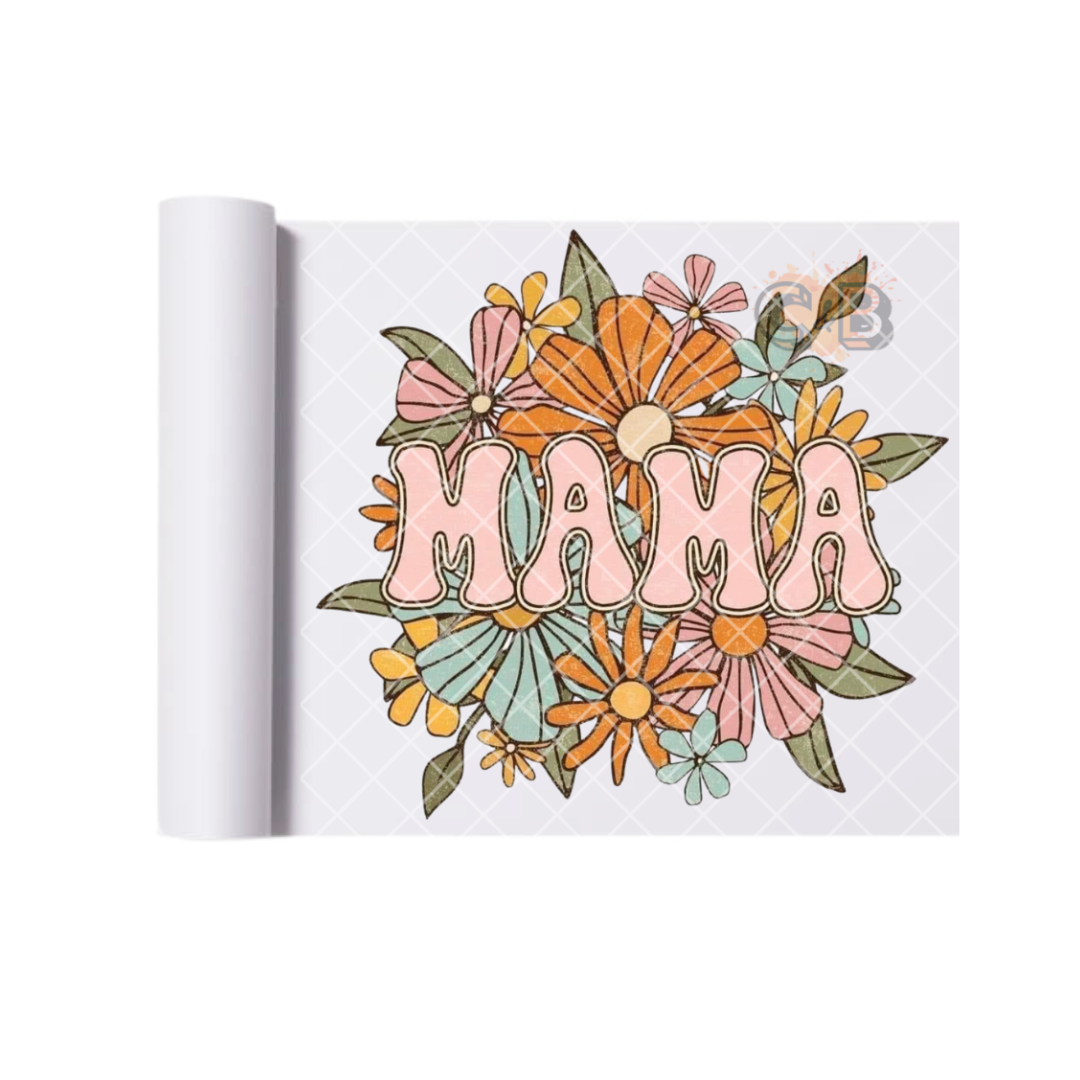 MAMA Floral Arrangements Daisy DTF Transfer