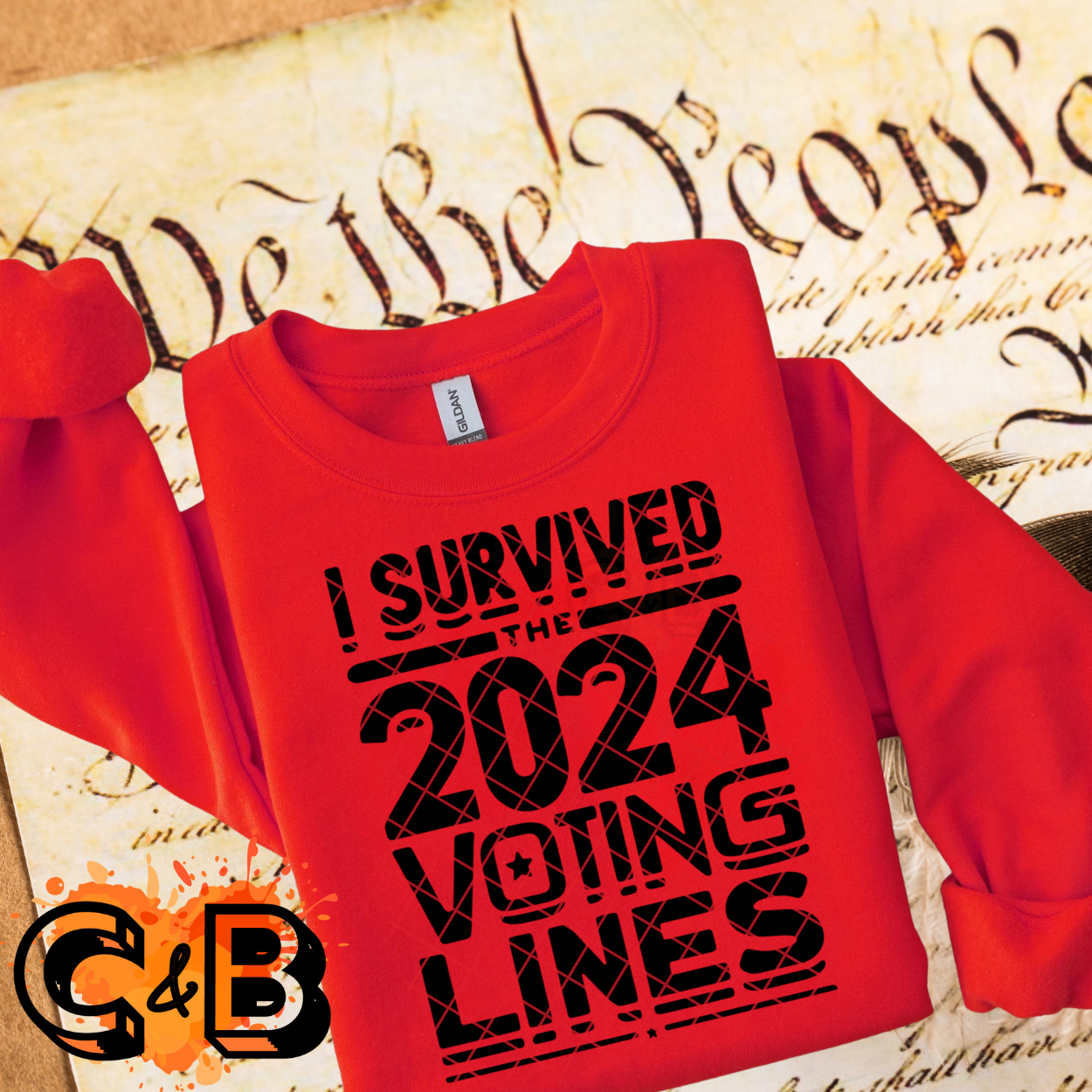 Survived 2024 Voting Lines T-Shirt