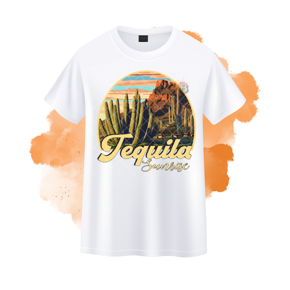 Tequila Sunrise Cactus T-Shirt