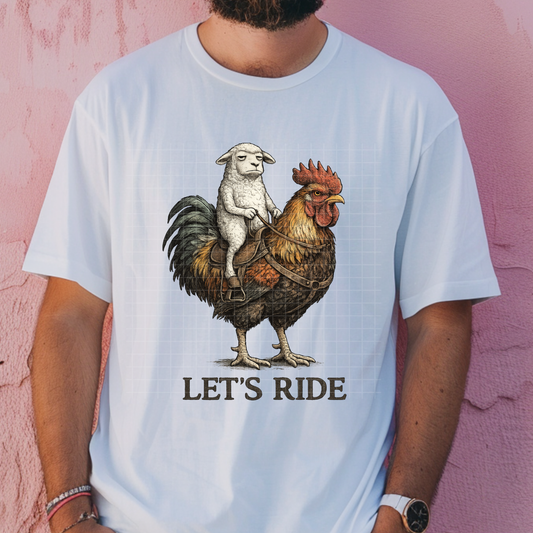 Let’s Ride Sheeple - Premium Graphic T-Shirt for Casual Wear