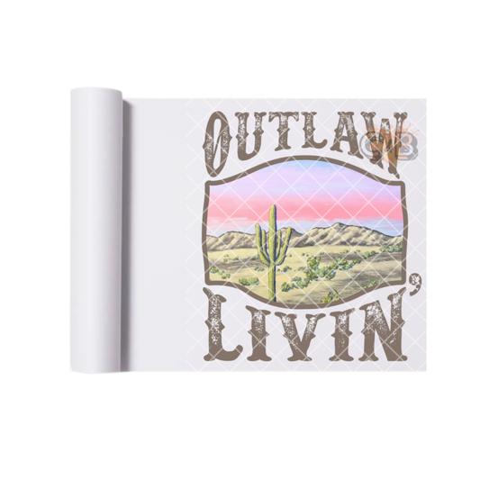 Outlaw Livin’ Scene Western DTF Transfer