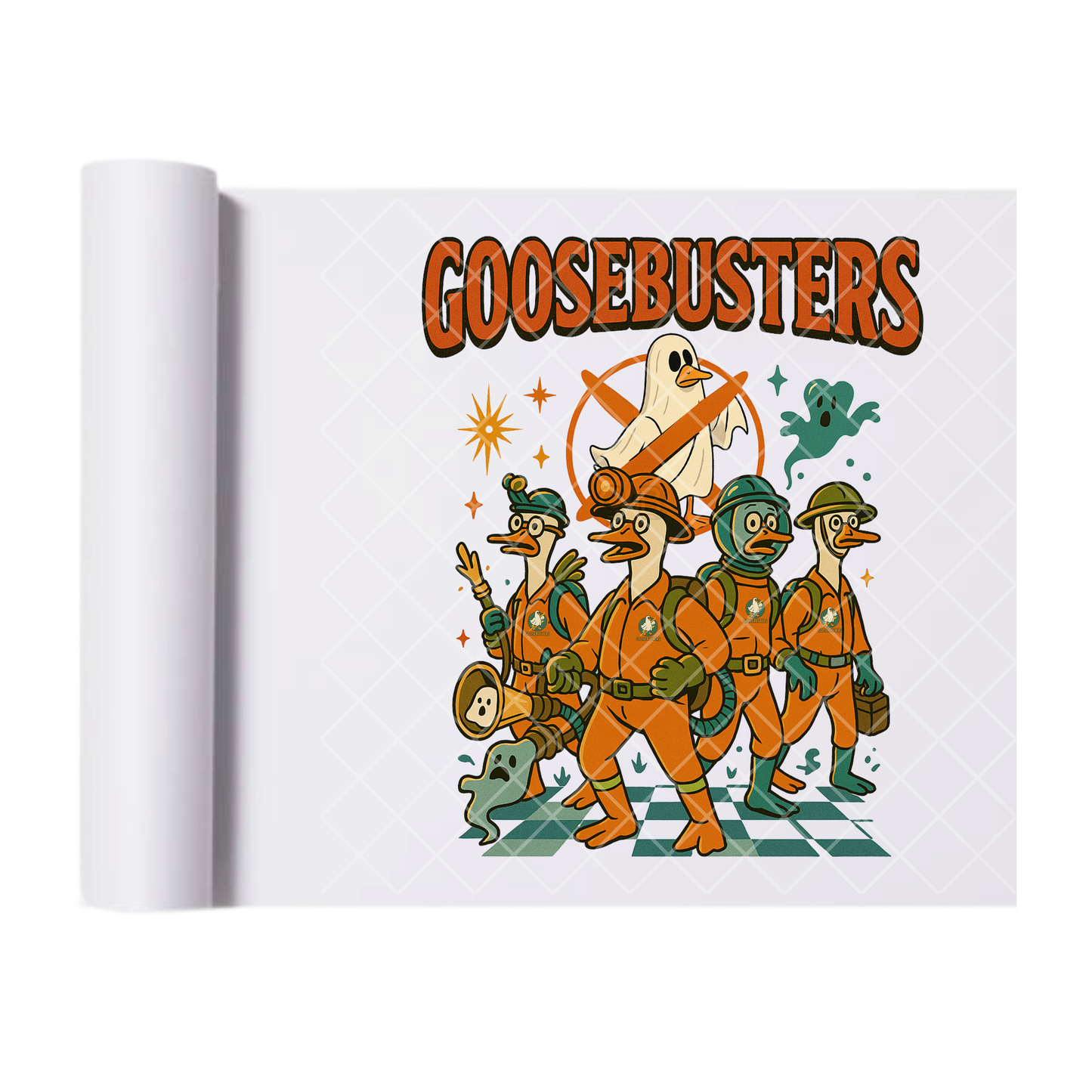 Goosebusters Halloween - Ready To Press Print Transfer for Apparel, Cotton, Polyester & Blends - High-Quality Print- Commercial Grade