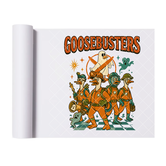 Goosebusters Halloween - Ready To Press Print Transfer for Apparel, Cotton, Polyester & Blends - High-Quality Print- Commercial Grade
