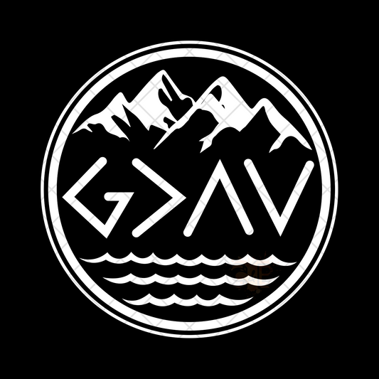 God Is Greater Than The Highs And Lows PNG