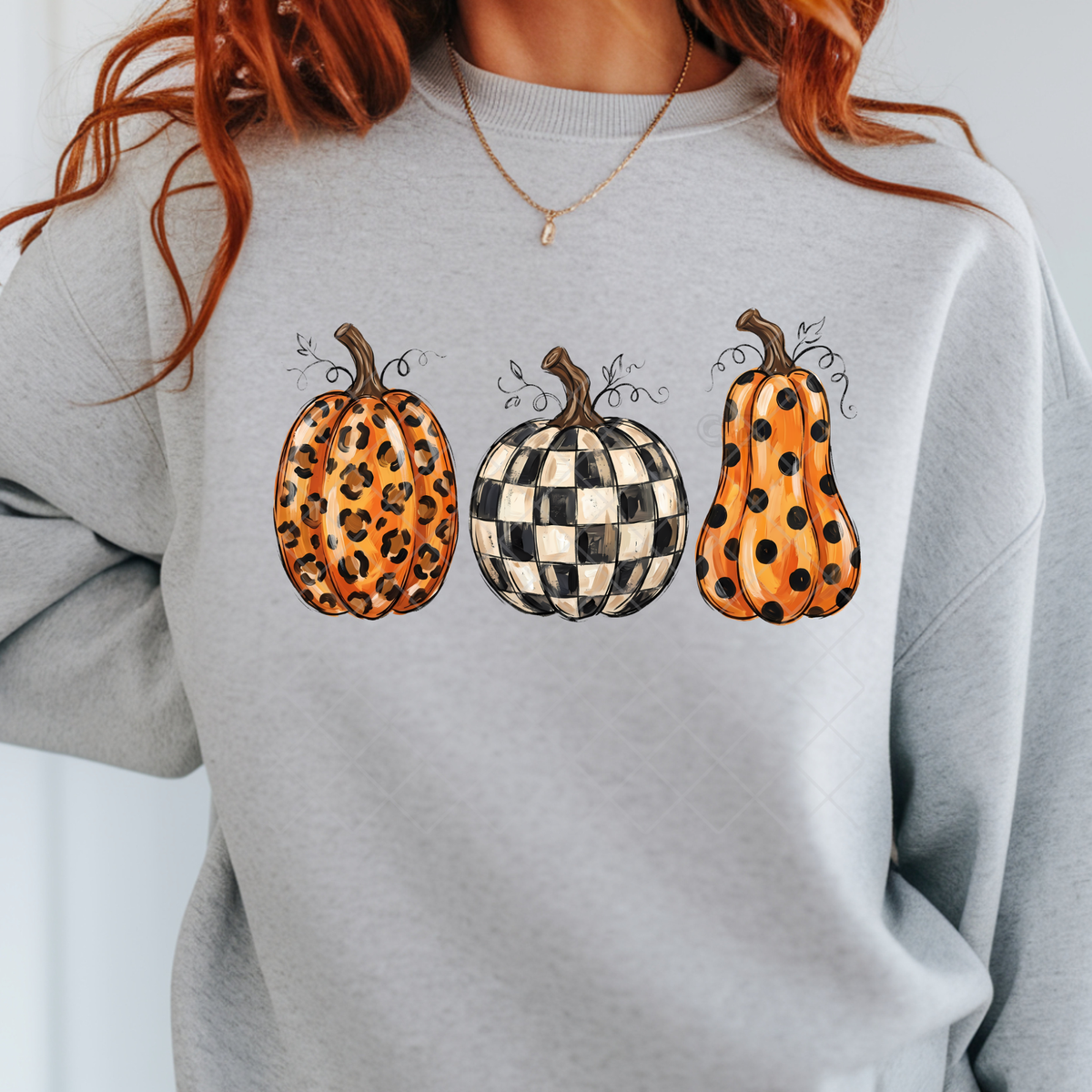 Three Preppy Pumpkins - Premium Graphic T-Shirt for Casual Wear