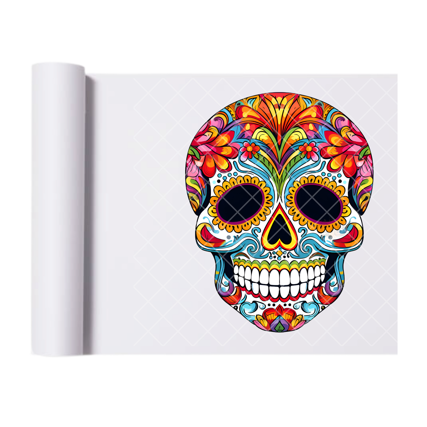 Decorative Mask Tulip - Direct Print Film Transfer for T-Shirts, Cotton, Polyester & Blends - High-Quality Print