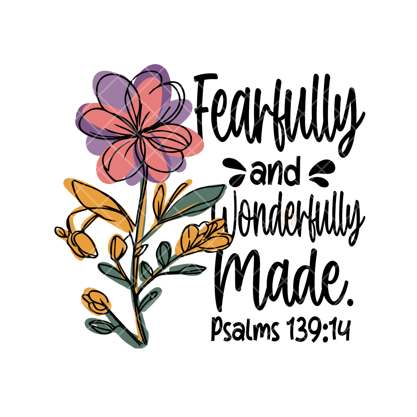 Fearfully And Wonderfully Made PNG