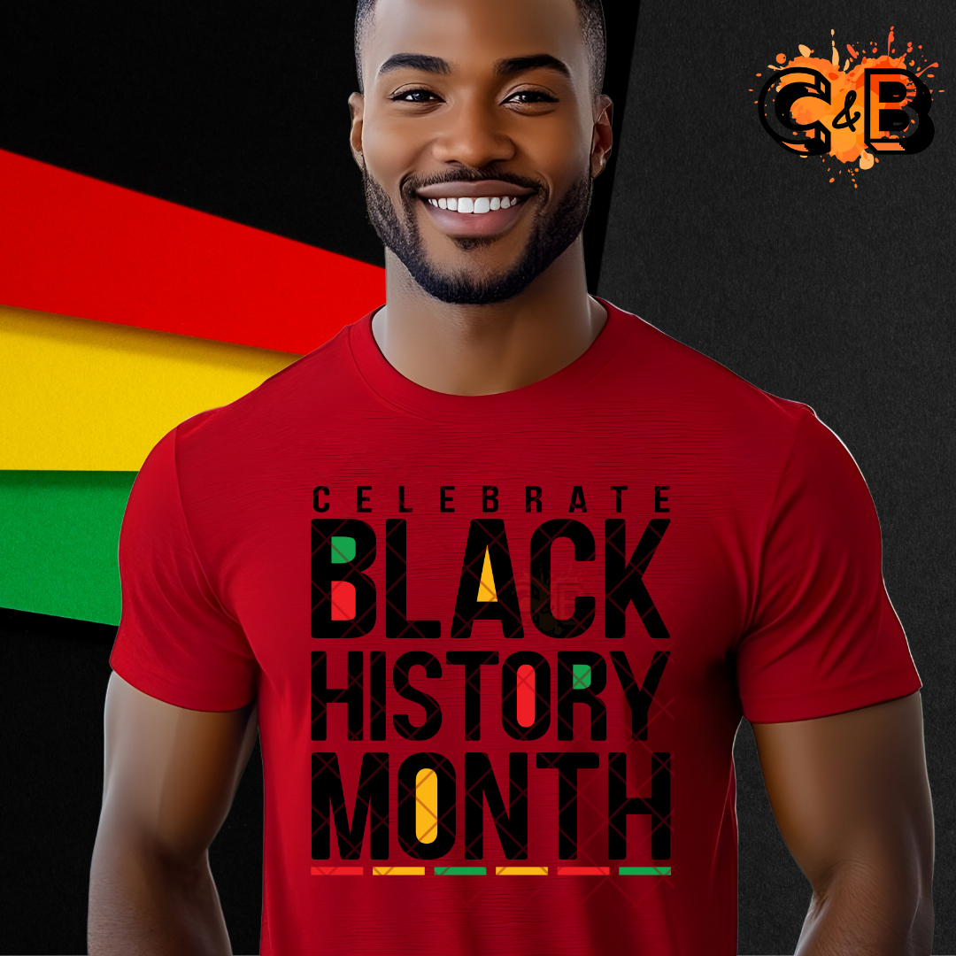 Celebrate black history DTF transfers for T-shirts