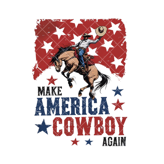 Make America Cowboy Again PNG