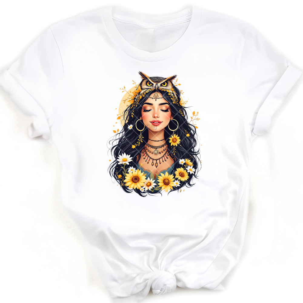Owl Queen - Premium Graphic T-Shirt for Casual Wear