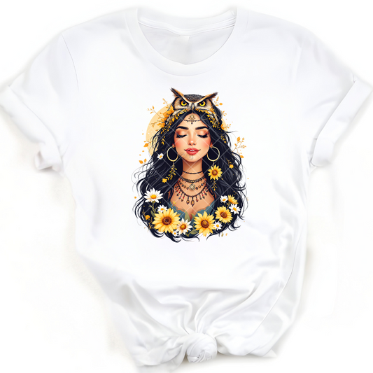 Owl Queen - Premium Graphic T-Shirt for Casual Wear
