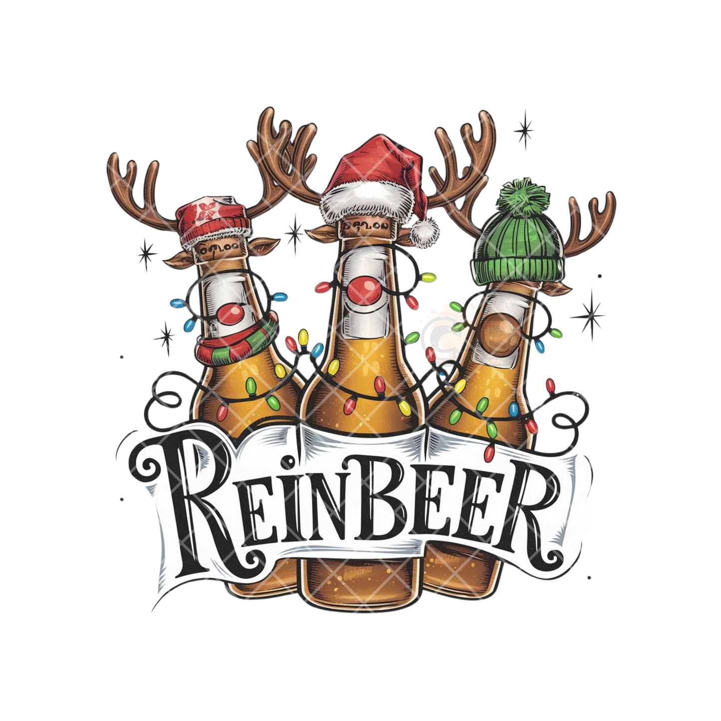 Reindeer Beer Squad DTF Transfer