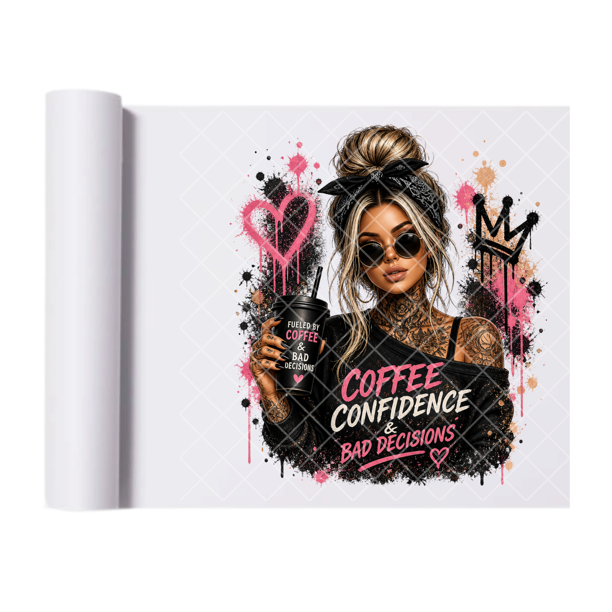 Bad Decisions Babe - Ready To Press Print Transfer for Apparel, Cotton, Polyester & Blends - High-Quality Print- Commercial Grade