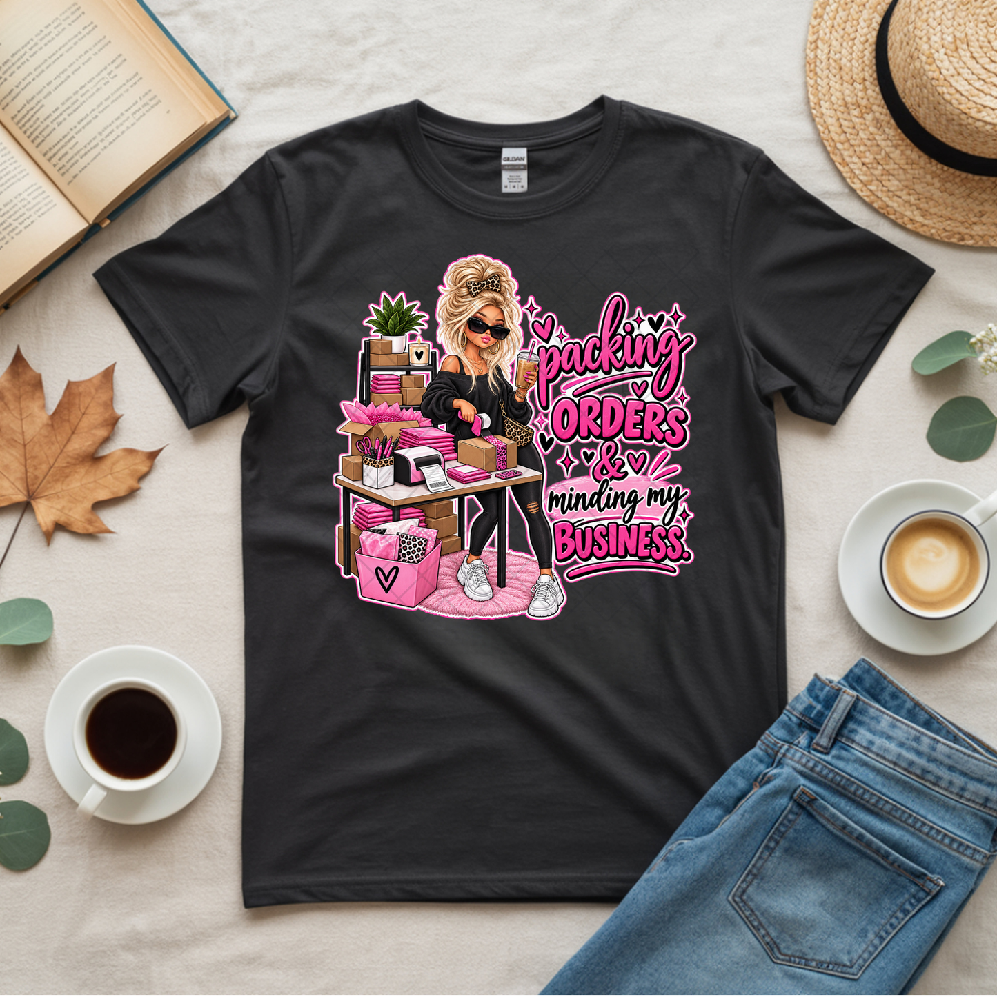 Packing Orders Babe - Premium Graphic T-Shirt for Casual Wear