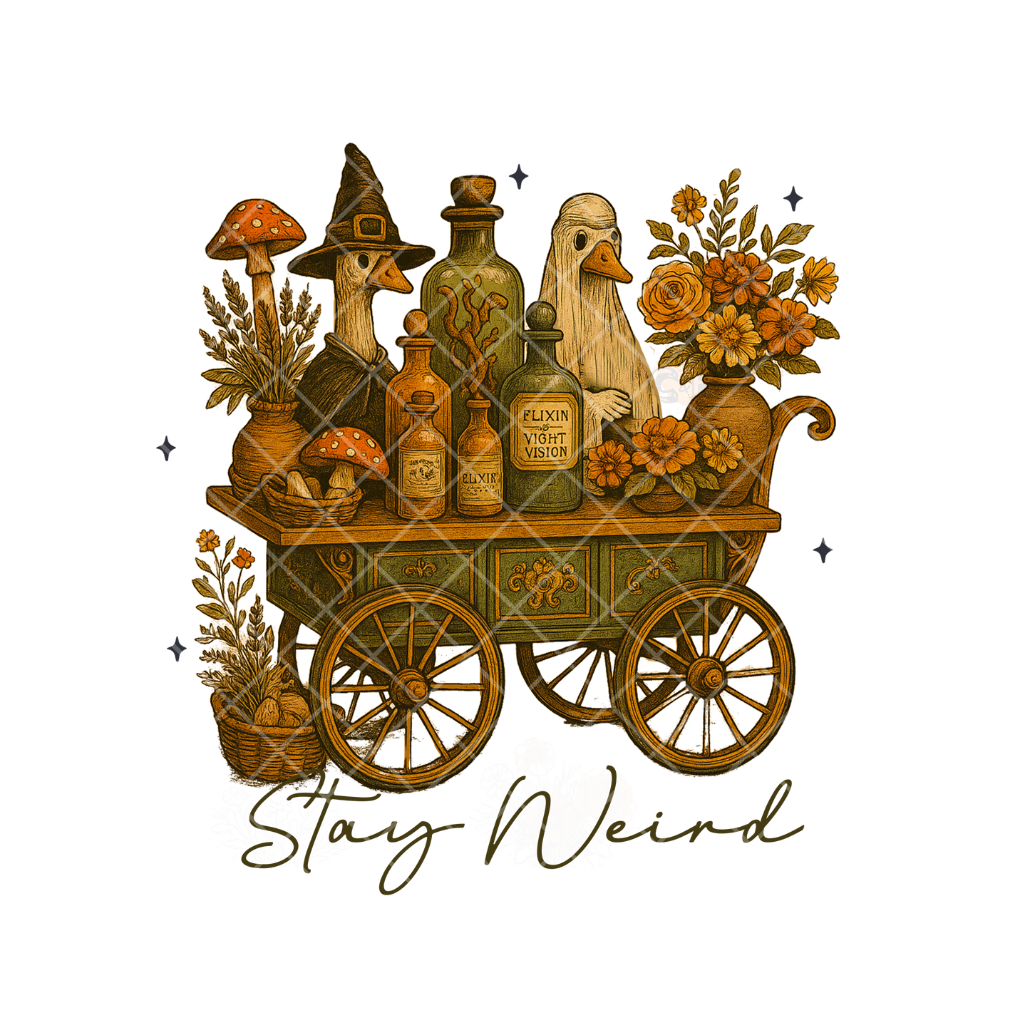 Stay Weird PNG File