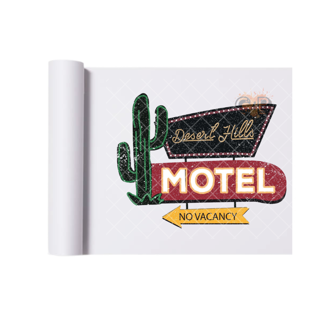 Desert Hills Motel DTF Transfer