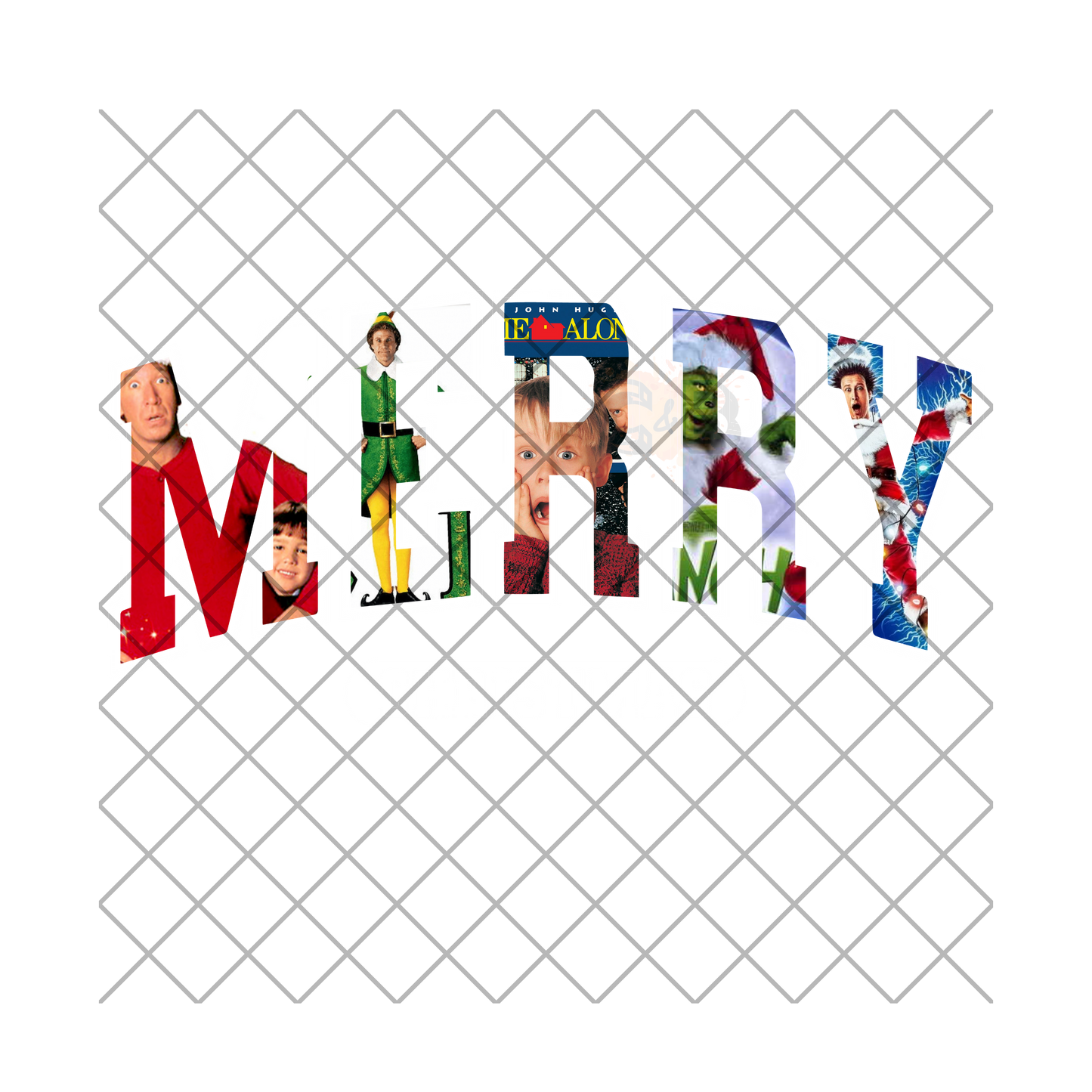 Merry Christmas 90s Movies PNG