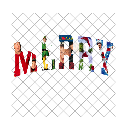 Merry Christmas 90s Movies PNG