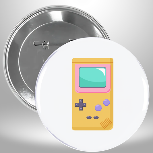 Yellow Gameboy Animation Pinback Button