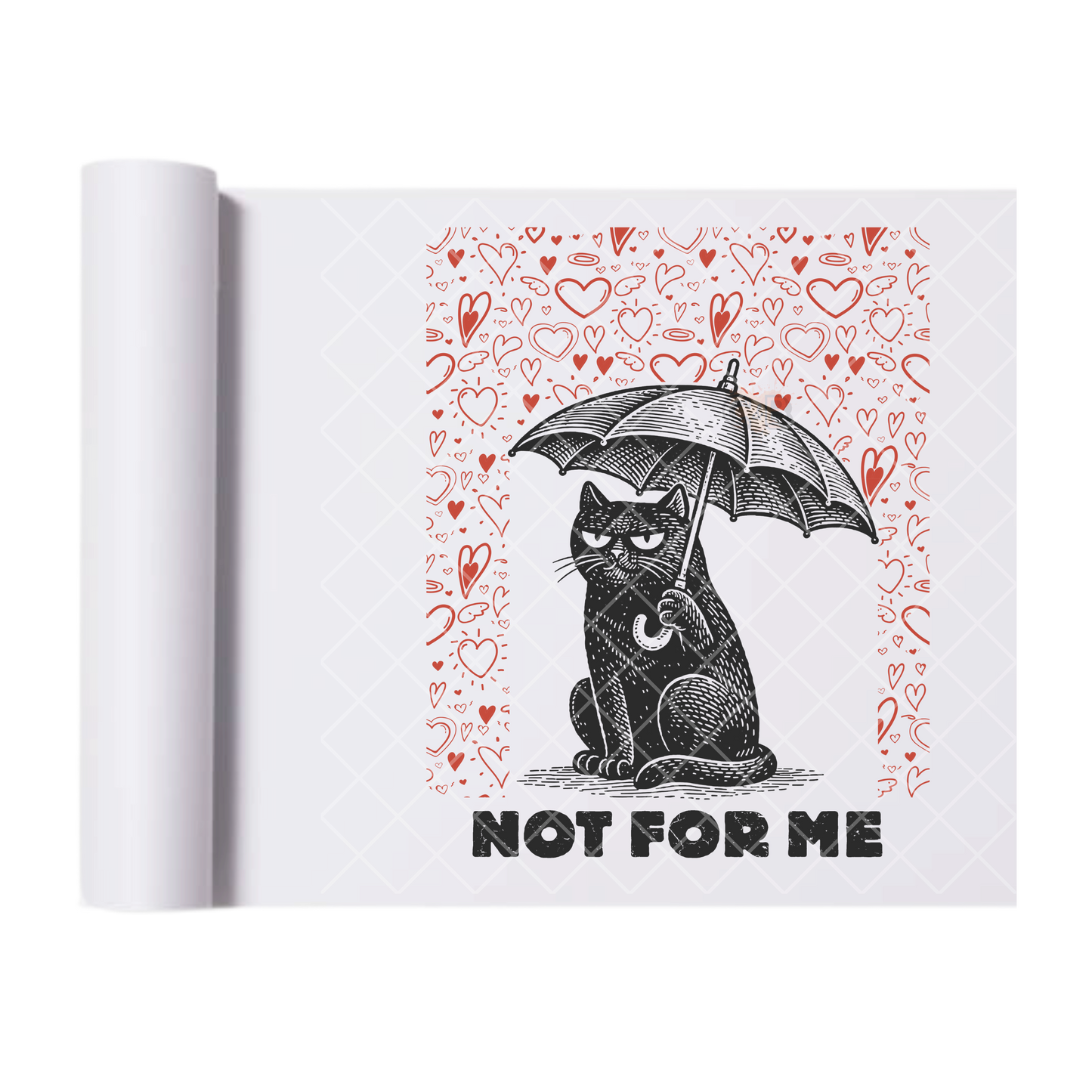 Not For Me - Direct Transfer Print, Ready To Press For T-Shirts, Cotton, Polyester & Blends - Tshirt Business Quality