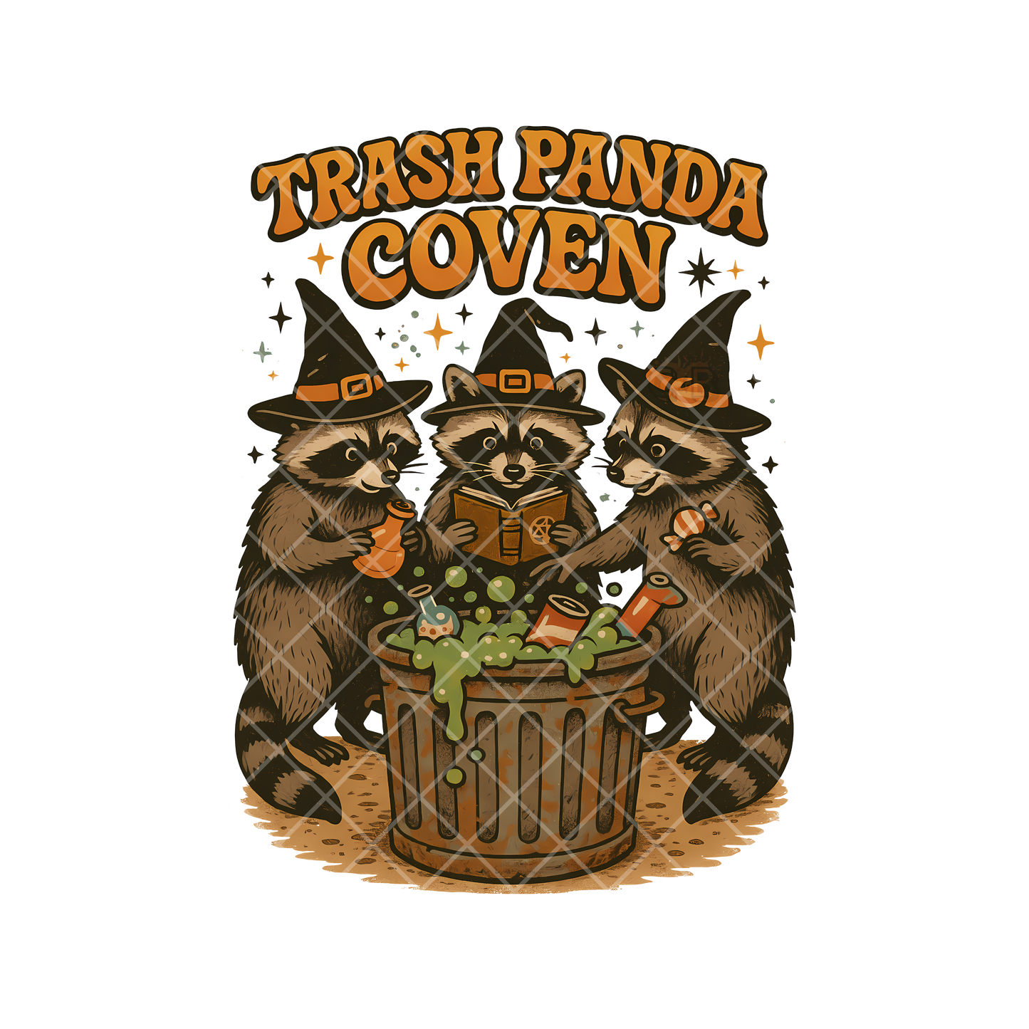 Trash Panda Coven Halloween PNG File