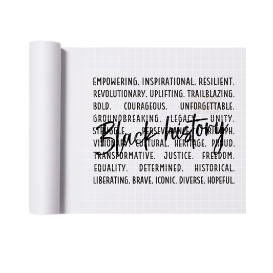 Black history affirmations DTF transfers for T-shirts