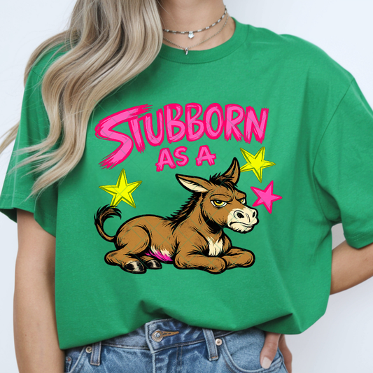 Stubborn As A Mule - Premium Graphic T-Shirt for Casual Wear