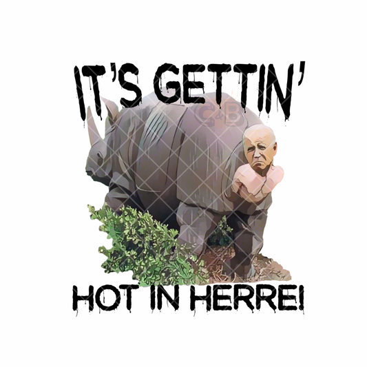 Rhino Pooping Biden PNG