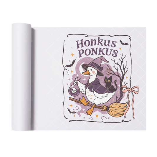Honkus Ponkus - Ready To Press Print Transfer for Apparel, Cotton, Polyester & Blends - High-Quality Print- Commercial Grade