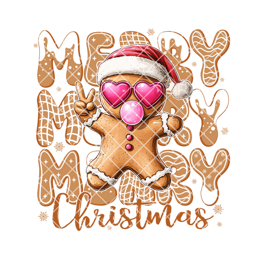 Bubble gum ginger bread man PNG